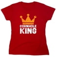 thumbnail image 1 of Cornhole King Sarcastic Humor Novelty Funny Women's Casual Tees, 1 of 3