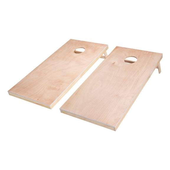 Cornhole Set 4x2 ft, Solid Wood Corn Hole Game Boards, Portable Toss Board for Adults, Indoor Outdoor Yard Games with Carrying Case