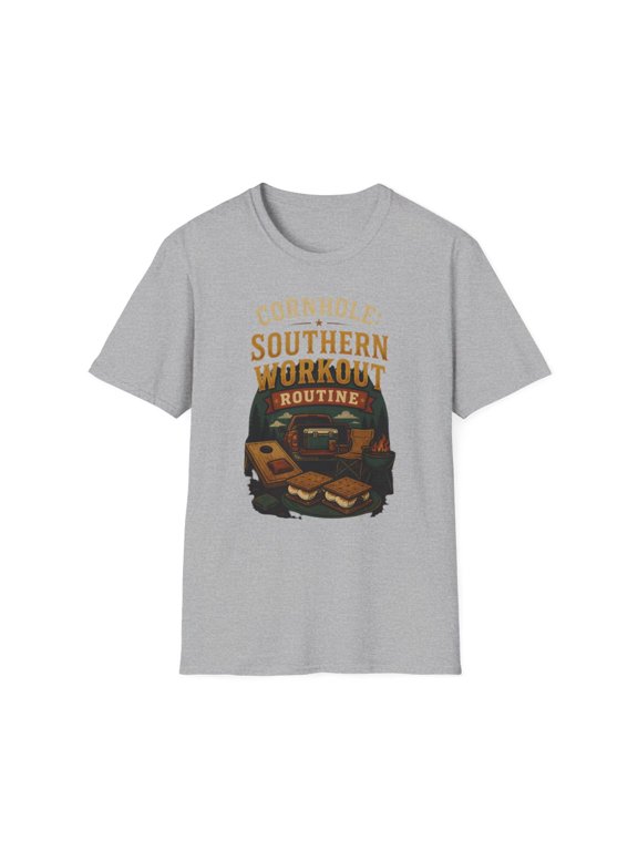 Cornhole Southern Workout Routine Graphic T-Shirt