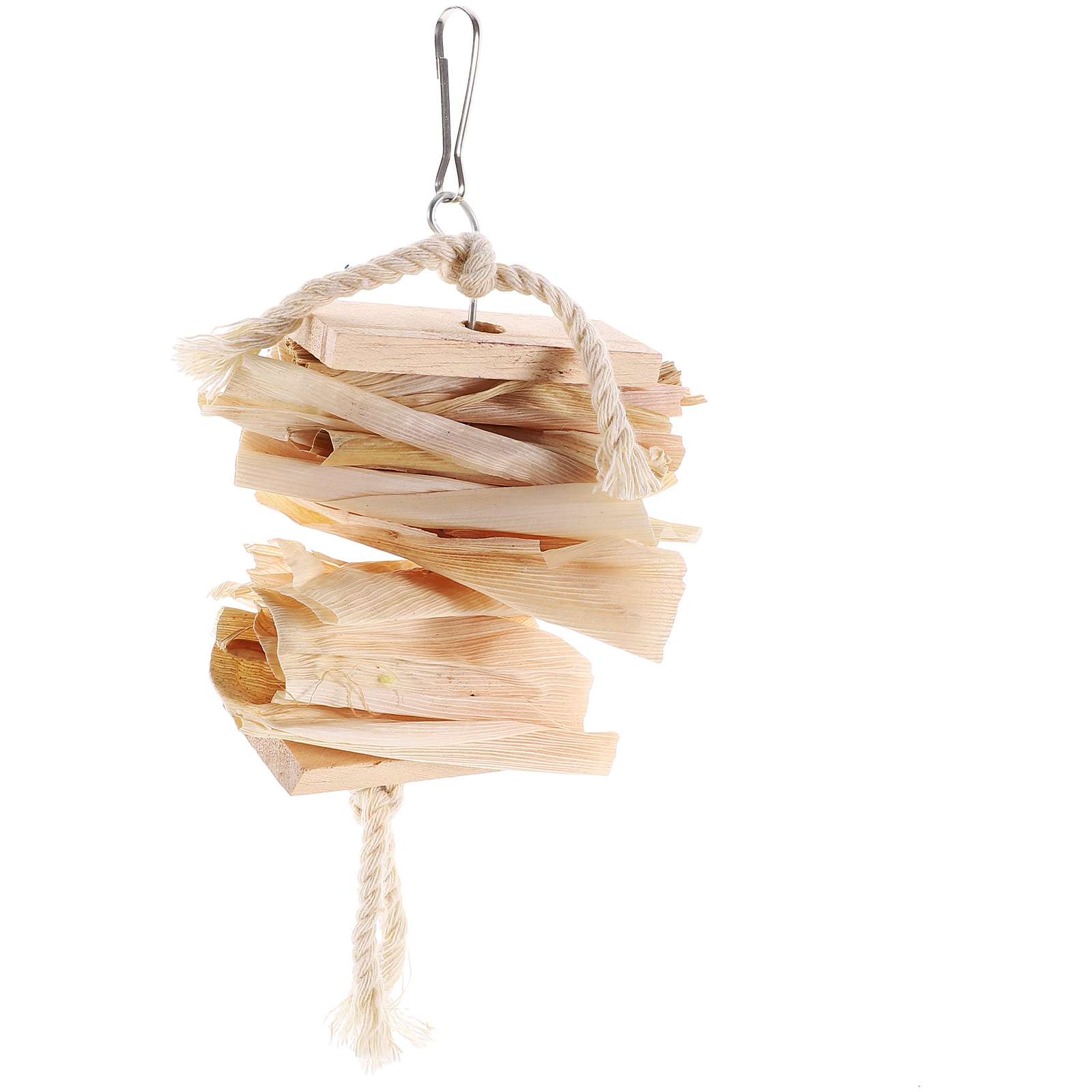 Cornhusk Parrot Toy Cage Hanging Chew Birds Plaything Biting Toys