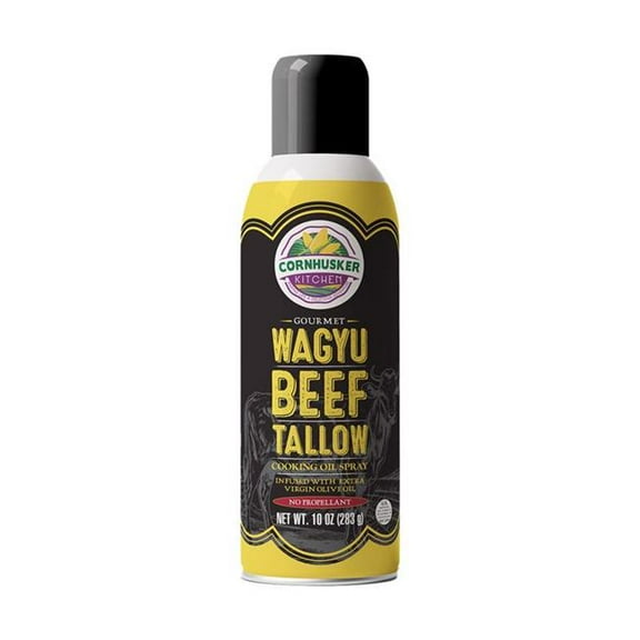 Cornhusker Kitchen 8124049 10 oz Wagyu Beef Tallow Cooking Oil Spray Canister