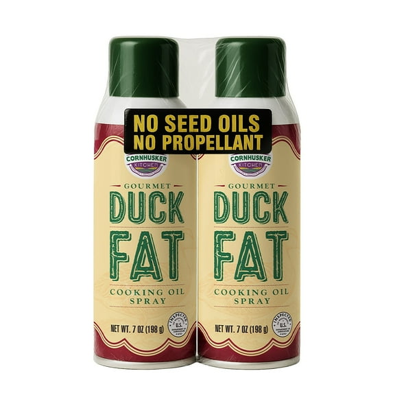 Cornhusker Kitchen Gourmet Duck Fat Cooking Oil Spray, 7 Ounce (Pack of 2)