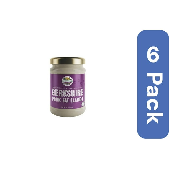 Cornhusker Kitchen Premium Pork Fat 14 oz (Pack Of 6)