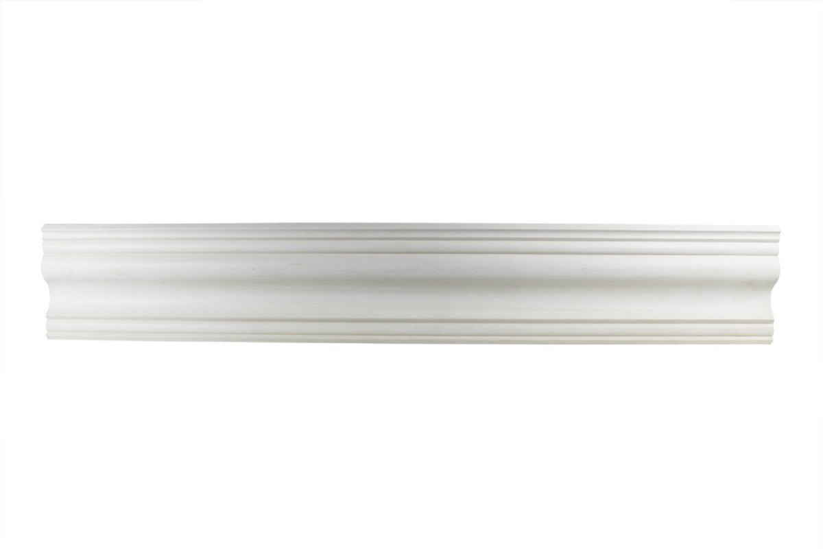 Primed White High-Density Urethane Crown Molding 96"
