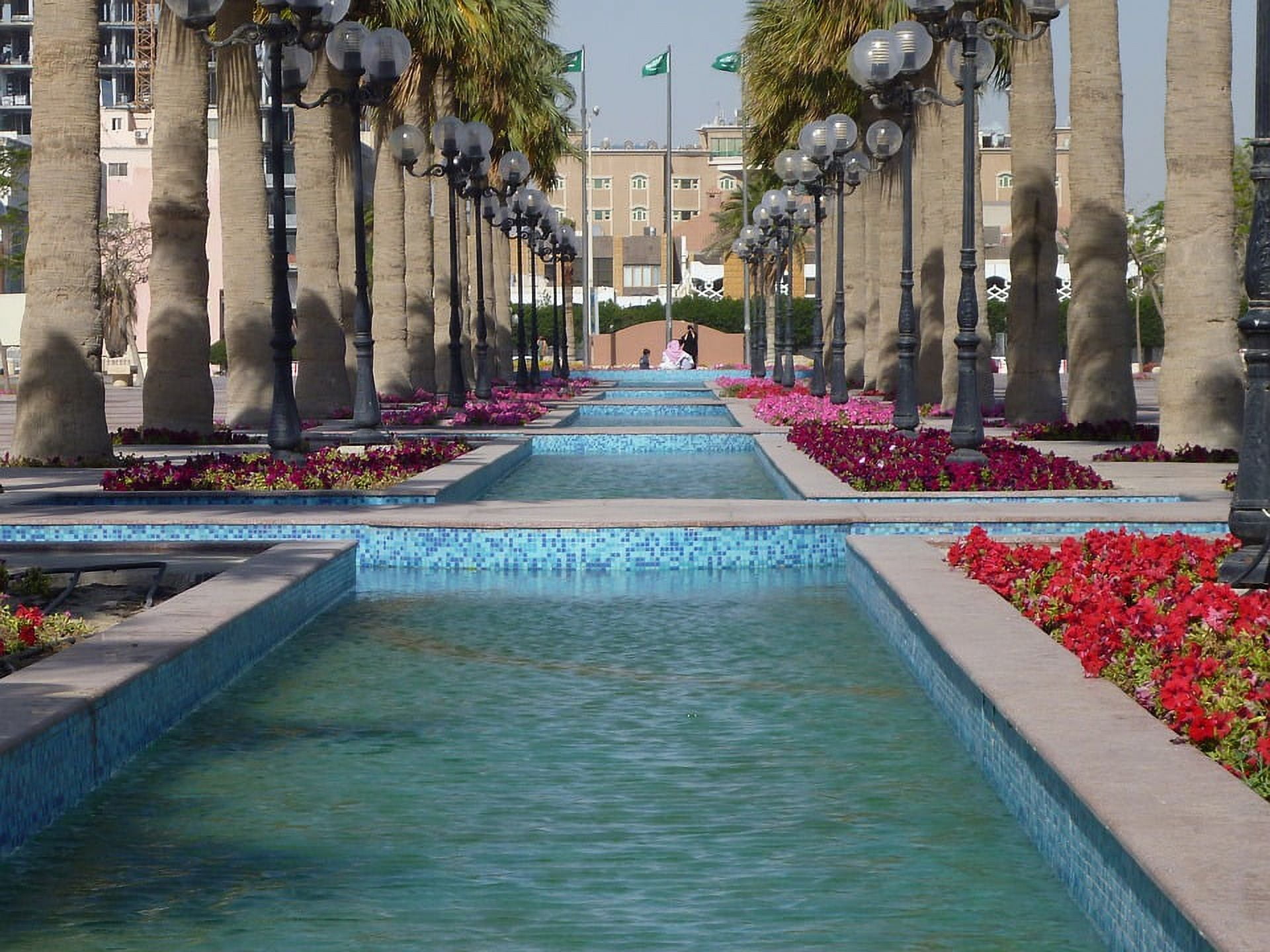 Corniche Khobar Arab Palm Beach Entrance Laminated Poster Print 20