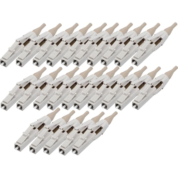 Corning 95-000-99 Unicam High-performance Connectors (Pack of 25), LC, 62.5/125 um Multimode (OM1), Ceramic Ferrule, Single Pack, Beige Housing, Beige Boot