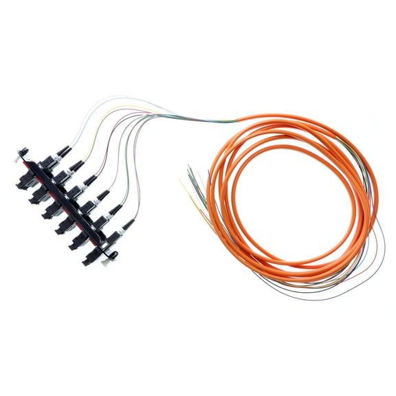 Corning CCH-CP12-G7-P03CH Pigtailed Fiber Optic CCH Panel, 12-Fiber, SC, MM, OM2