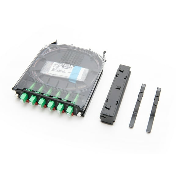 Corning CCH-CS12-B3-P00RE Splice Cassette, 12 Fiber, LC Duplex SM OS2, APC Polish