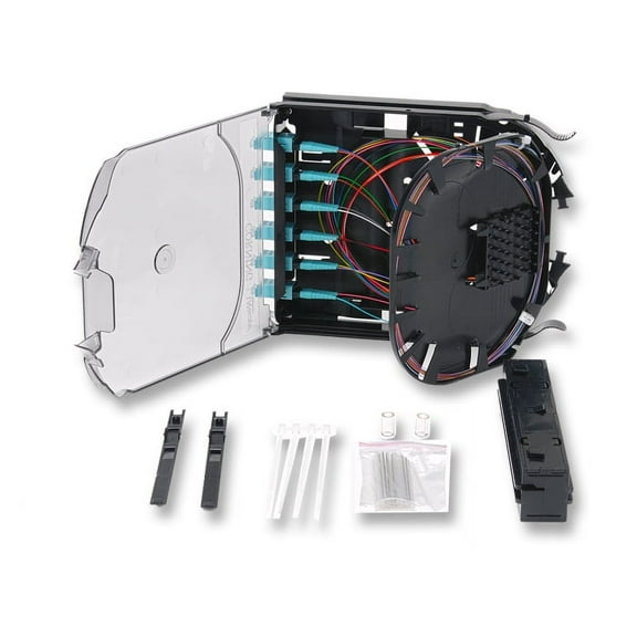 Corning CCH-CS12-E4-P00TE Splice Cassette, 12 Fiber, LC Duplex Multimode 50um OM3