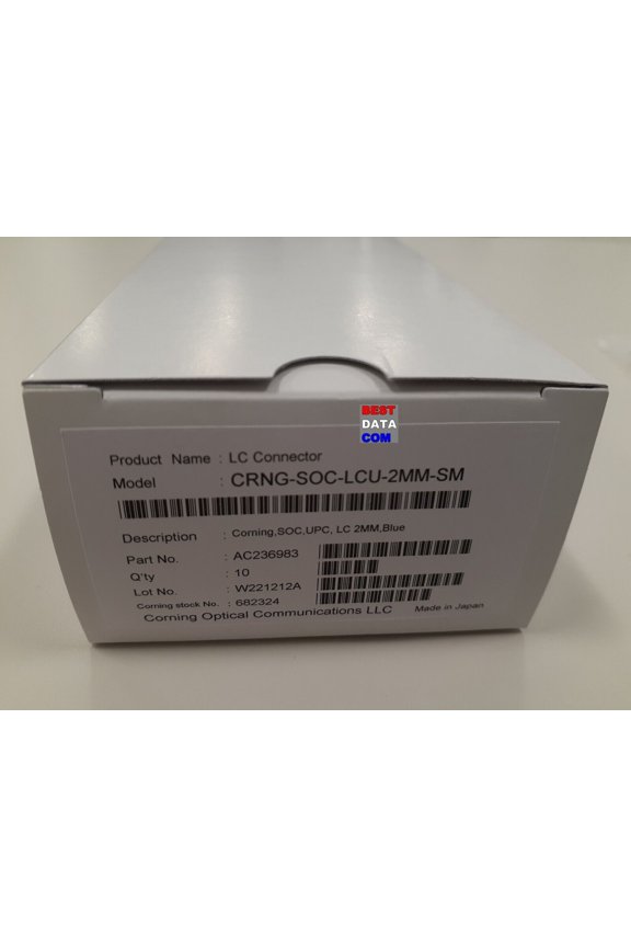 Corning LC 2mm splice on connectors one box (10) SOC-LCU-2MM-SM FuseLite Fusion