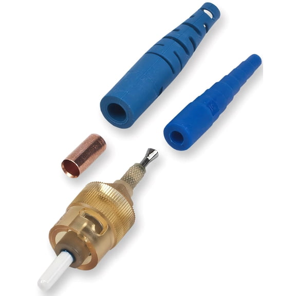 Corning 95-200-51 UniCam Connector, ST Compatible; Single-mode OS2 Pretium Fiber Optic Connector; Not Keyed; Field-Installable; No-Epoxy, No-Polish; RoHS Compliant