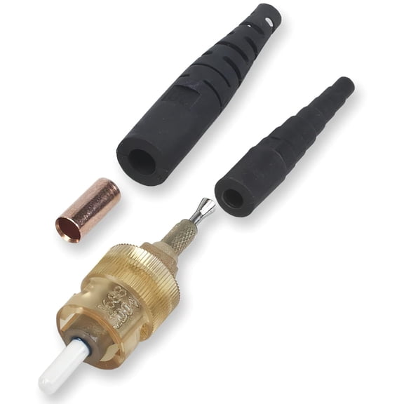 Corning 95-050-51 UniCam High-Performance Fiber Optic Connector, ST Compatible 50 Micron Multimode OM2, No-Epoxy No-Polish Field-Installable Terminals