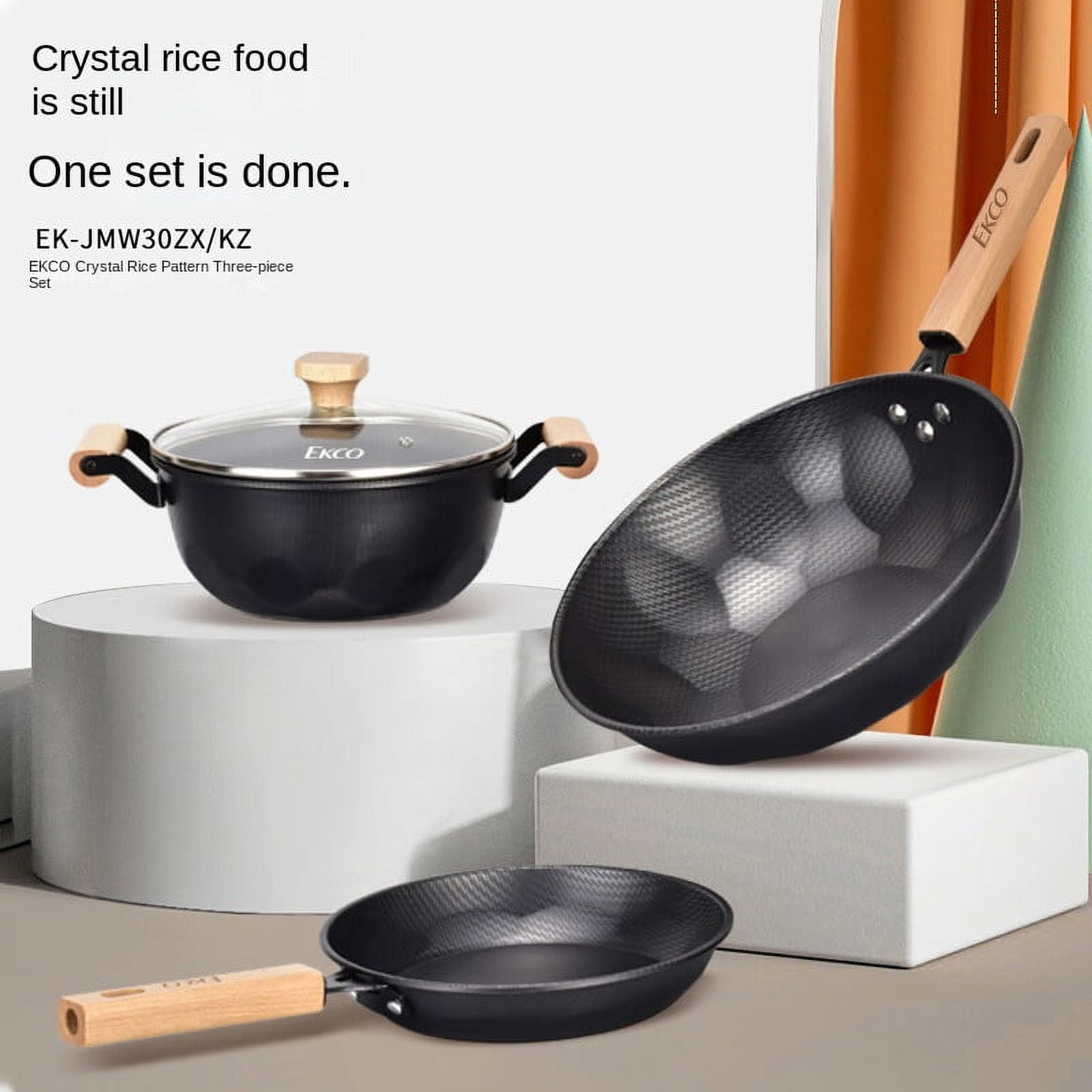 Corning crystal rice pattern three-piece set, crystal rice pattern ...