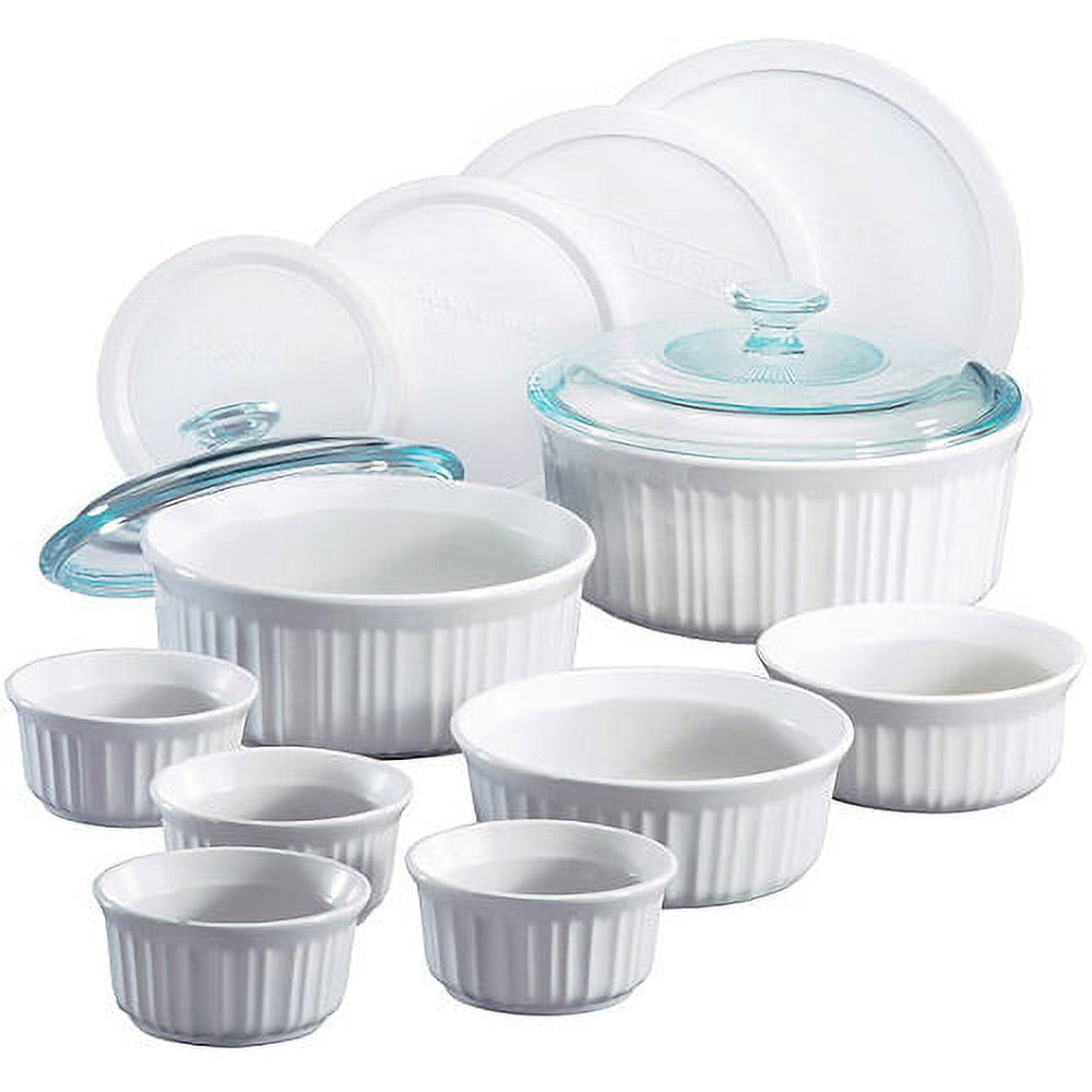 CorningWare 1094026 French 14Piece Bakeware Set, White