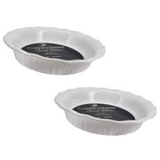 CorningWare FW111 French White 9 in Pie Plates 2-Pack