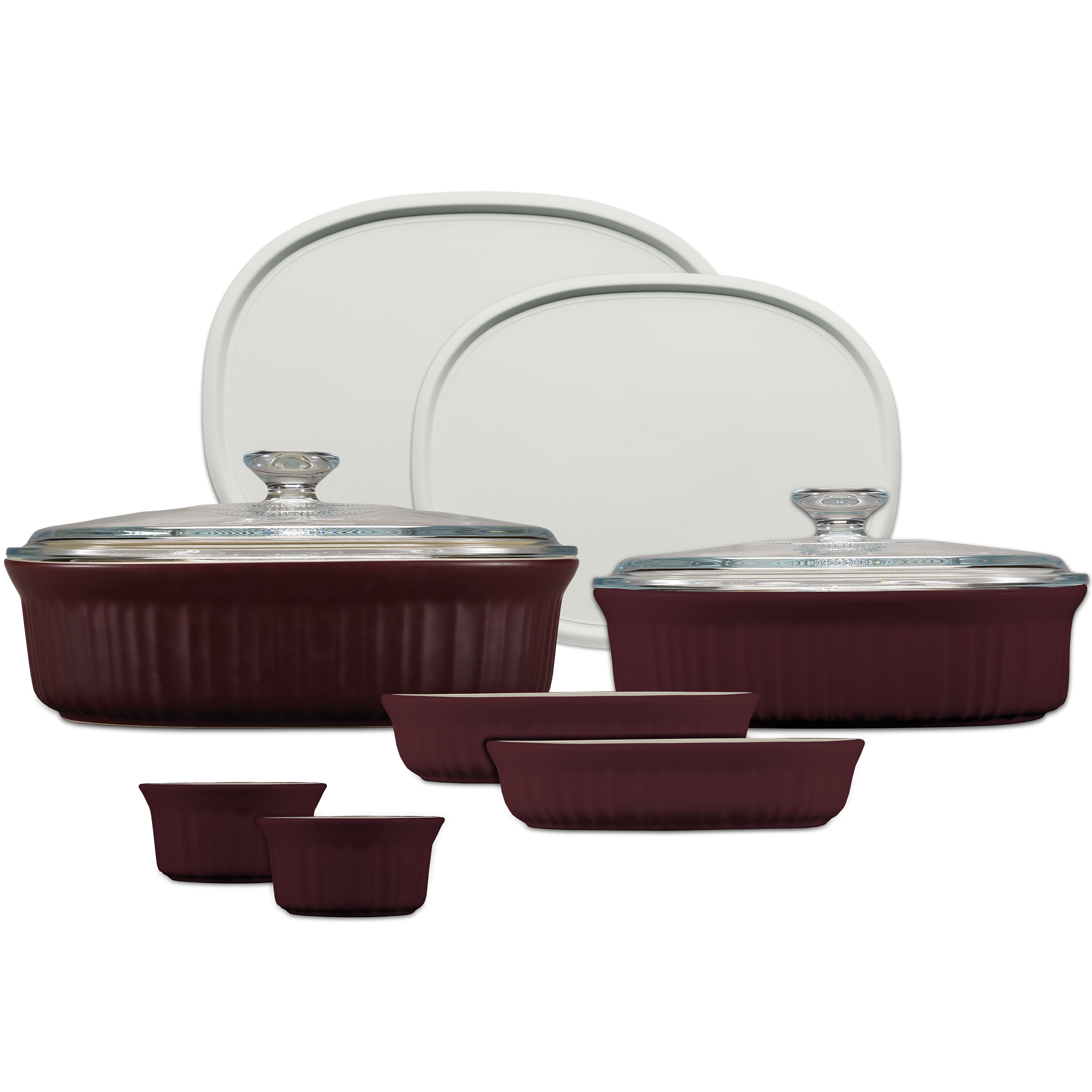 CorningWare French Colors 10pc Baking Dish Set with Lids, Cabernet
