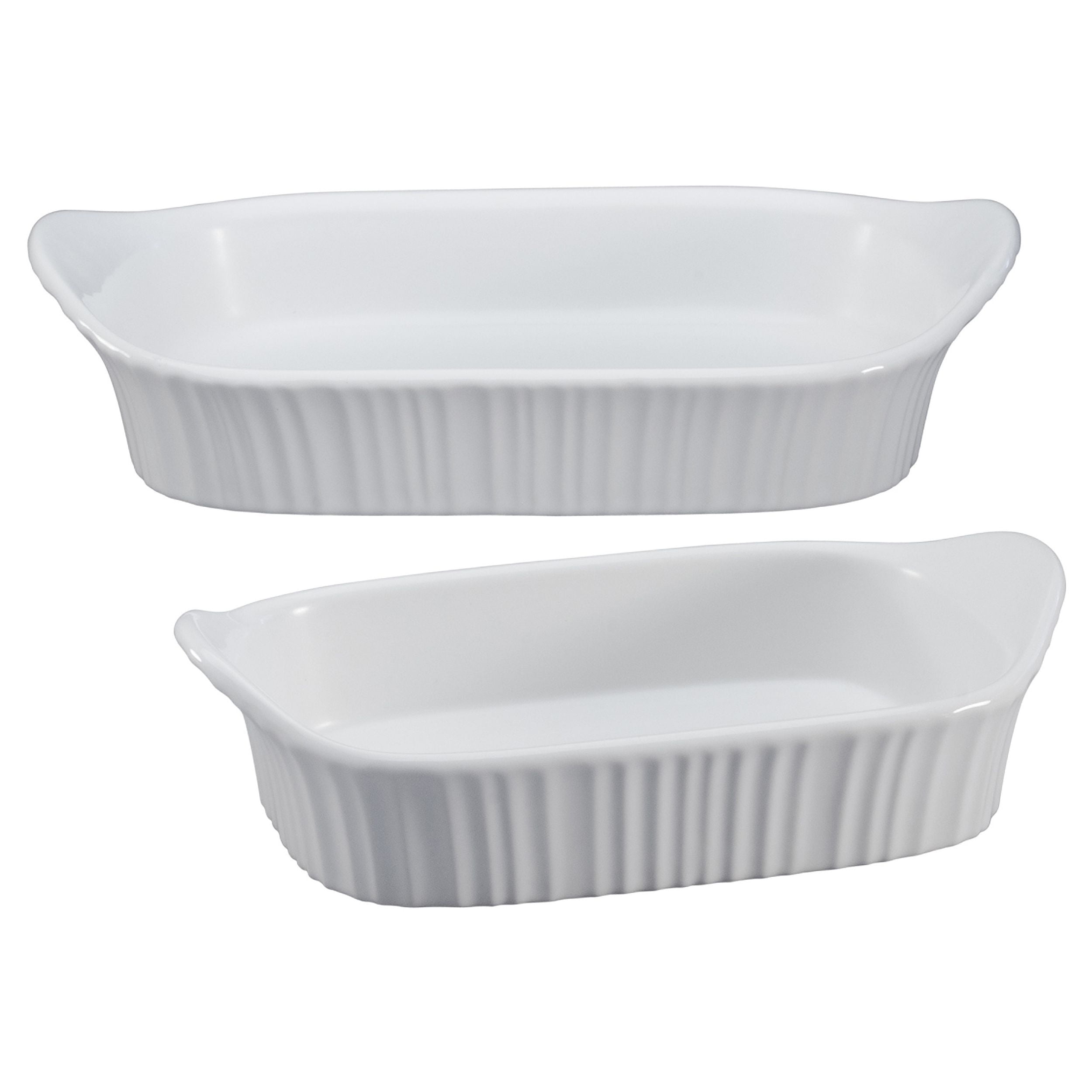 CorningWare French White 2piece Bakeware Set