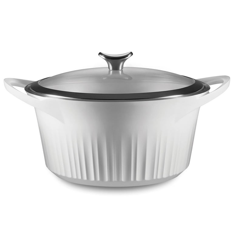 CorningWare QuickHeat Dutch Oven Pot with Lid, French