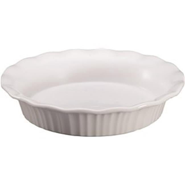 CorningWare Stoneware 9” Round White Pie Pan Oven Safe Dishwasher Safe - Walmart.com