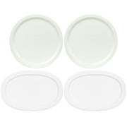 CorningWare F-15-PC 15oz French White Lids and F-16-PC 16oz French White Lids 2-Pack