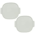 thumbnail image 1 of Corningware A-12-PC White Plastic Food Storage Replacement Lid with Handles (2-Pack), 1 of 3