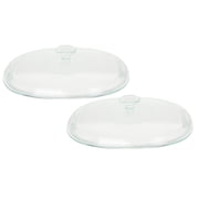 CorningWare DC1.5C 1-1.75L Fluted Oval Clear Glass Replacement Lid