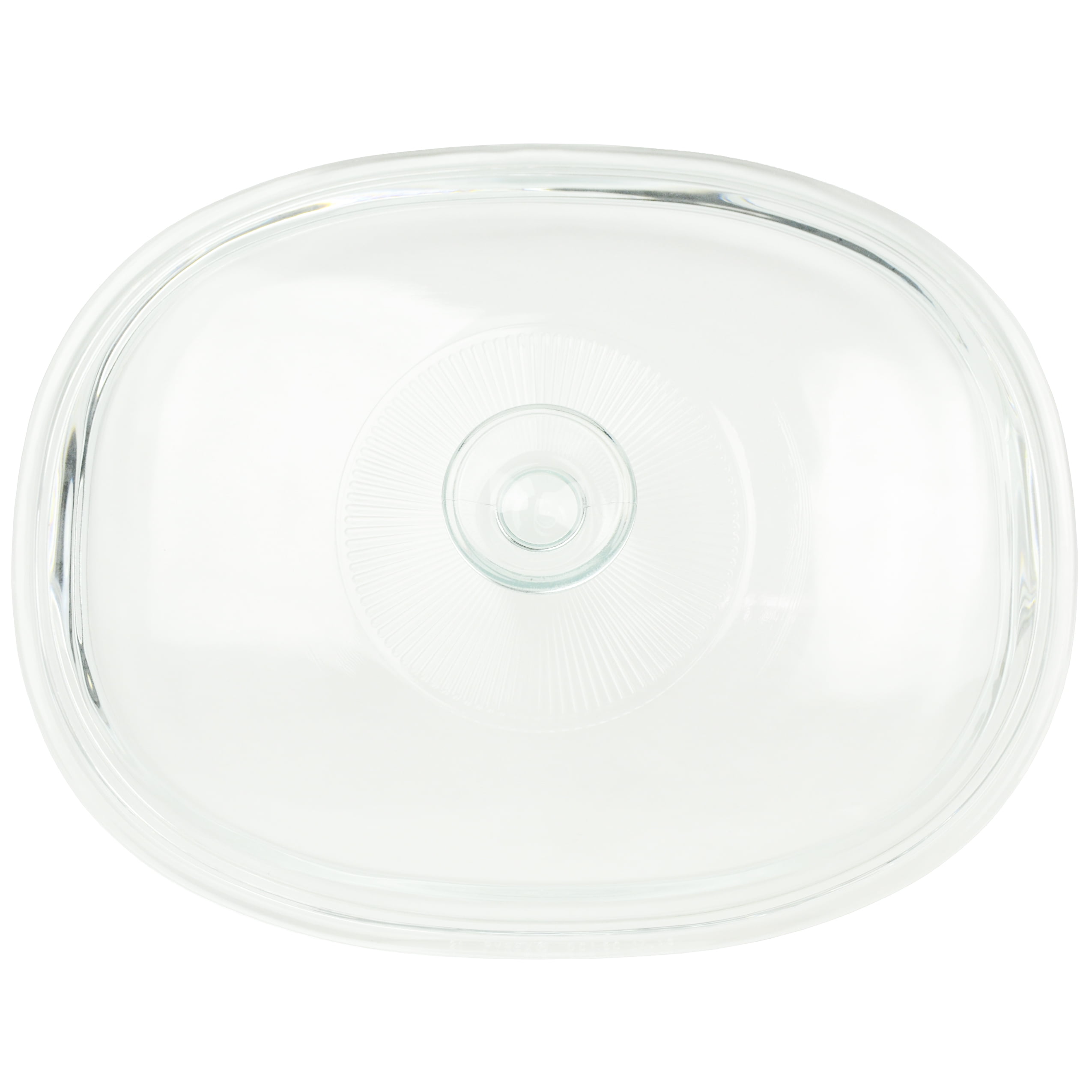 CorningWare DC1.5C Fluted Oval Clear Glass Replacement Lid