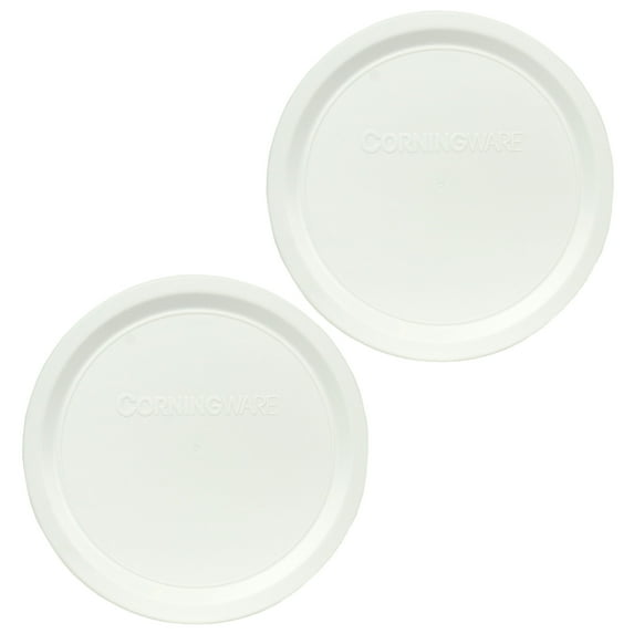 Corningware F-16 French White 16oz Plastic Replacement Lid (2-Pack)