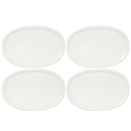 Corningware F-23-PC White Plastic Storage Replacement Lid Cover (4-Pack)