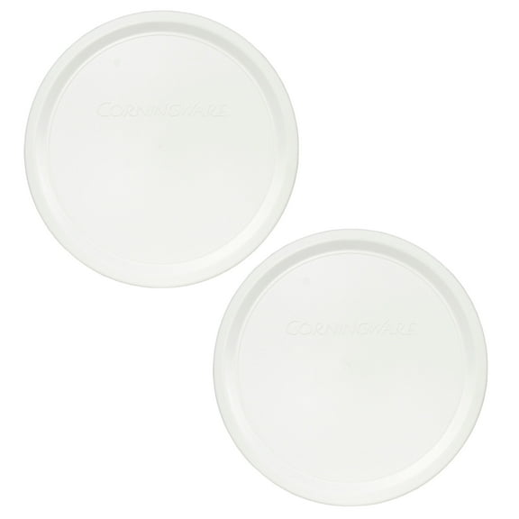 Corningware F-24-PC French White Plastic Food Storage Replacement Lid (2-Pack)
