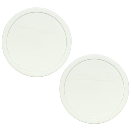 Corningware F-5-PC French White 1.5qt Round Plastic Replacement Lid (2-Pack)
