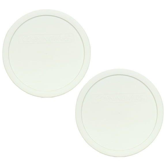 Corningware F-5-PC French White 1.5qt Round Plastic Replacement Lid (2-Pack)
