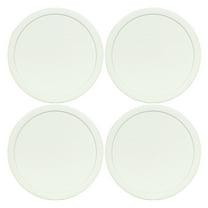 Corningware F-5-PC French White 1.5qt Round Plastic Replacement Lid (4-Pack)