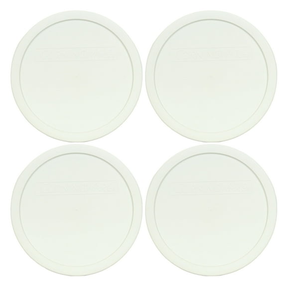 Corningware F-5-PC French White 1.5qt Round Plastic Replacement Lid (4-Pack)