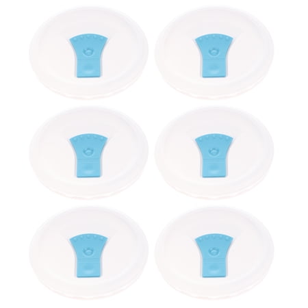 Corningware FM-22-VPC-PB 20oz Pool Blue Tab Round Soup Mug Pop-Ins Vented Plastic Lid (6-Pack)