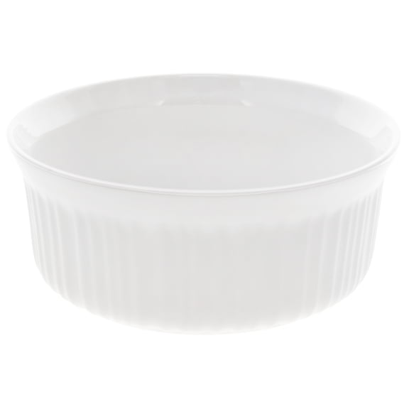 CorningWare FS1 2.5 Qt/ 2.35L Round French White Casserole Dish