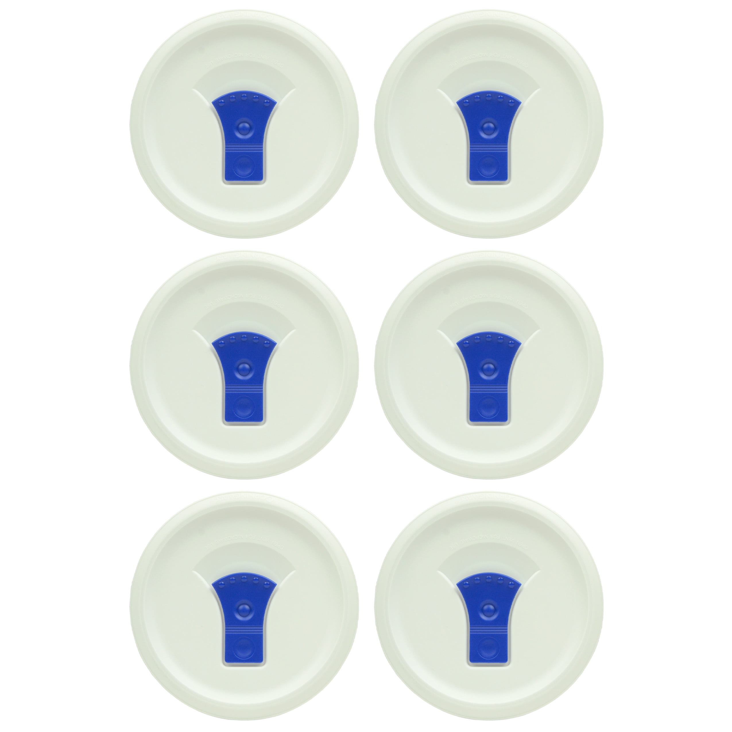 Piatto Bianco Francese Corning Ware F-16-B 500 Ml Con Coperchio In