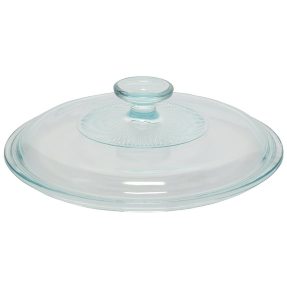 Corningware G-1C 2.5 Quart Fluted Round Glass Lid Cover