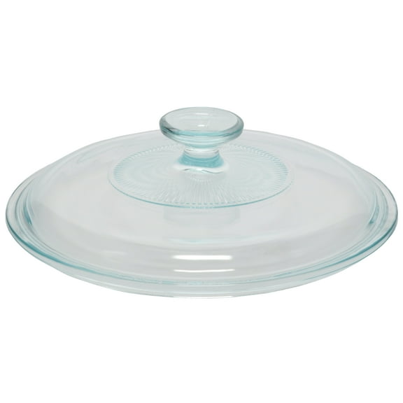 Corningware G-1C 2.5 Quart Fluted Round Glass Lid Cover