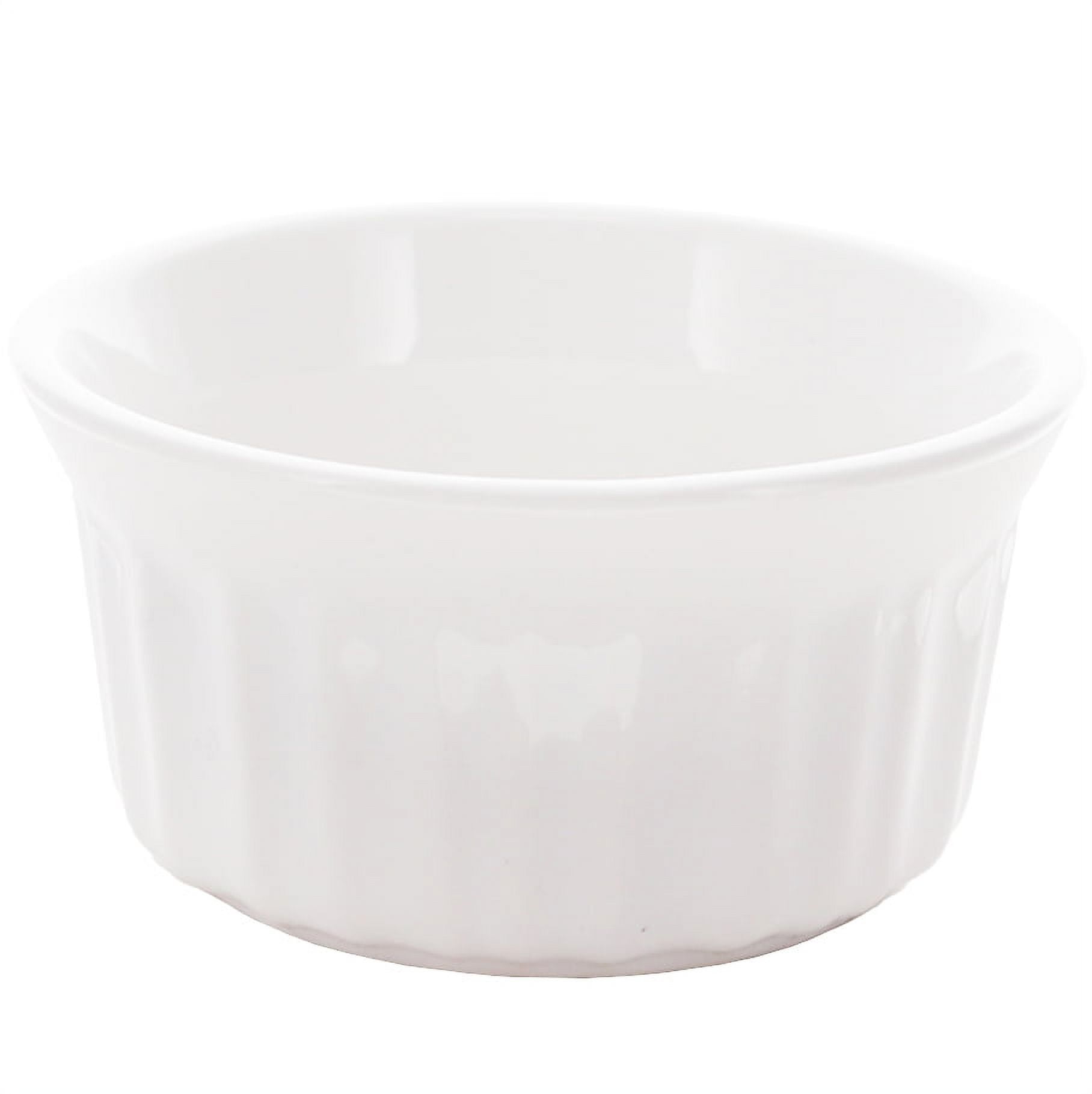 Corningware RS4 Round French White Ramekins 4oz/118mL Ceramic Bakeware