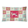 thumbnail image 1 of Cornish Rex Cat Love Canvas Fabric Decorative Pillow, 1 of 3