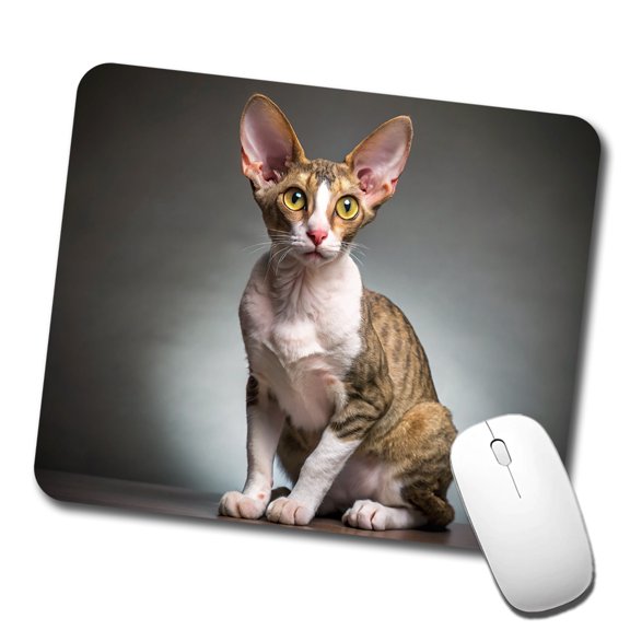 Cornish Rex Cat Photo Mouse Pad Low Profile Gaming Mat