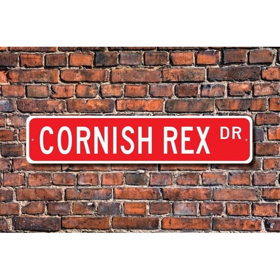 Cornish Rex Cornish Rex Lover Cornish Rex Sign Cornish Rex Owner Gift Cornish Rex Decor Metal Aluminum Sign - Size: 16 x 4 Inches