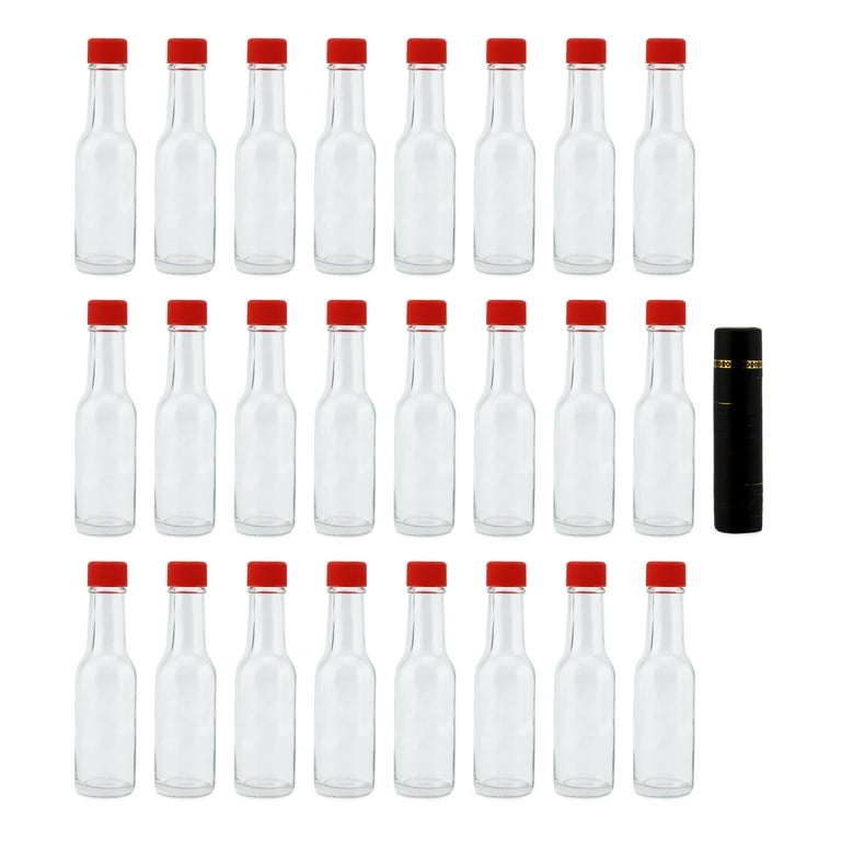 GMISUN 2 oz Small Clear Glass Bottles, 24 Pack Shots Bottles