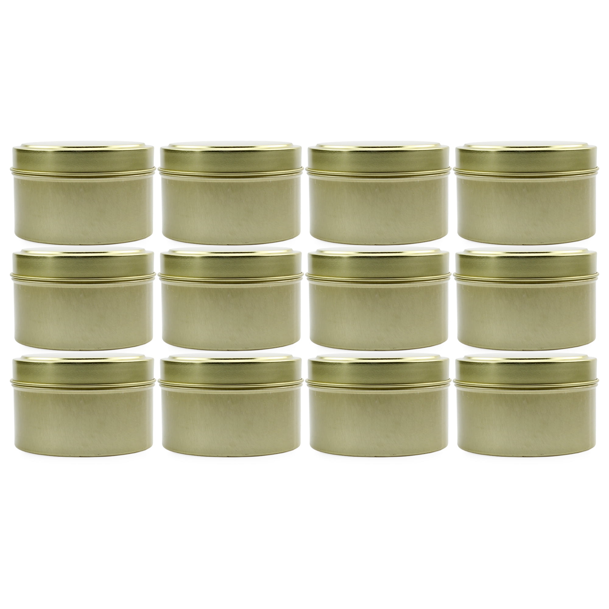 Cornucopia 2oz Metal Tins/Candle Tins (24-Pack); Tiny Round Metal  Containers with Slip-On Lids for Party Favors, Candle Making, Spices & Gifts