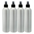thumbnail image 1 of Cornucopia 8oz Aluminum Fine Mist Spray Bottles (4-Pack); Large Metal Atomizer Bottles Hold 8-10oz, 1 of 6