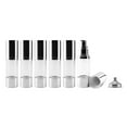 thumbnail image 1 of Cornucopia Brands Airless Pump Bottles (6-Pack, 1oz); Refillable Makeup Foundation Containers, 1 of 6