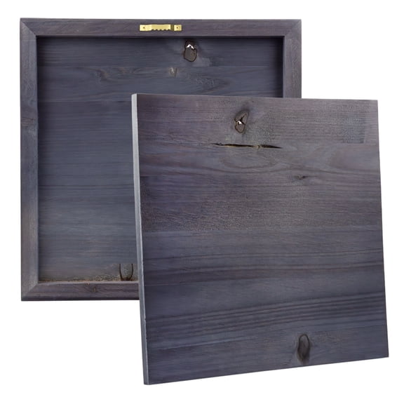 Cornucopia Brands Blank Wood Plaques (2-Pack), Gray Washed Fir Wooden Sign for DIY Crafts 12x12 Inch