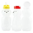 thumbnail image 1 of Cornucopia Brands Honey Bear Straw Cups (3-Pack, Colored Lids), 8-Ounce Therapy Sippy Bottles w/Flexible Straws and Colored Lids, 1 of 6