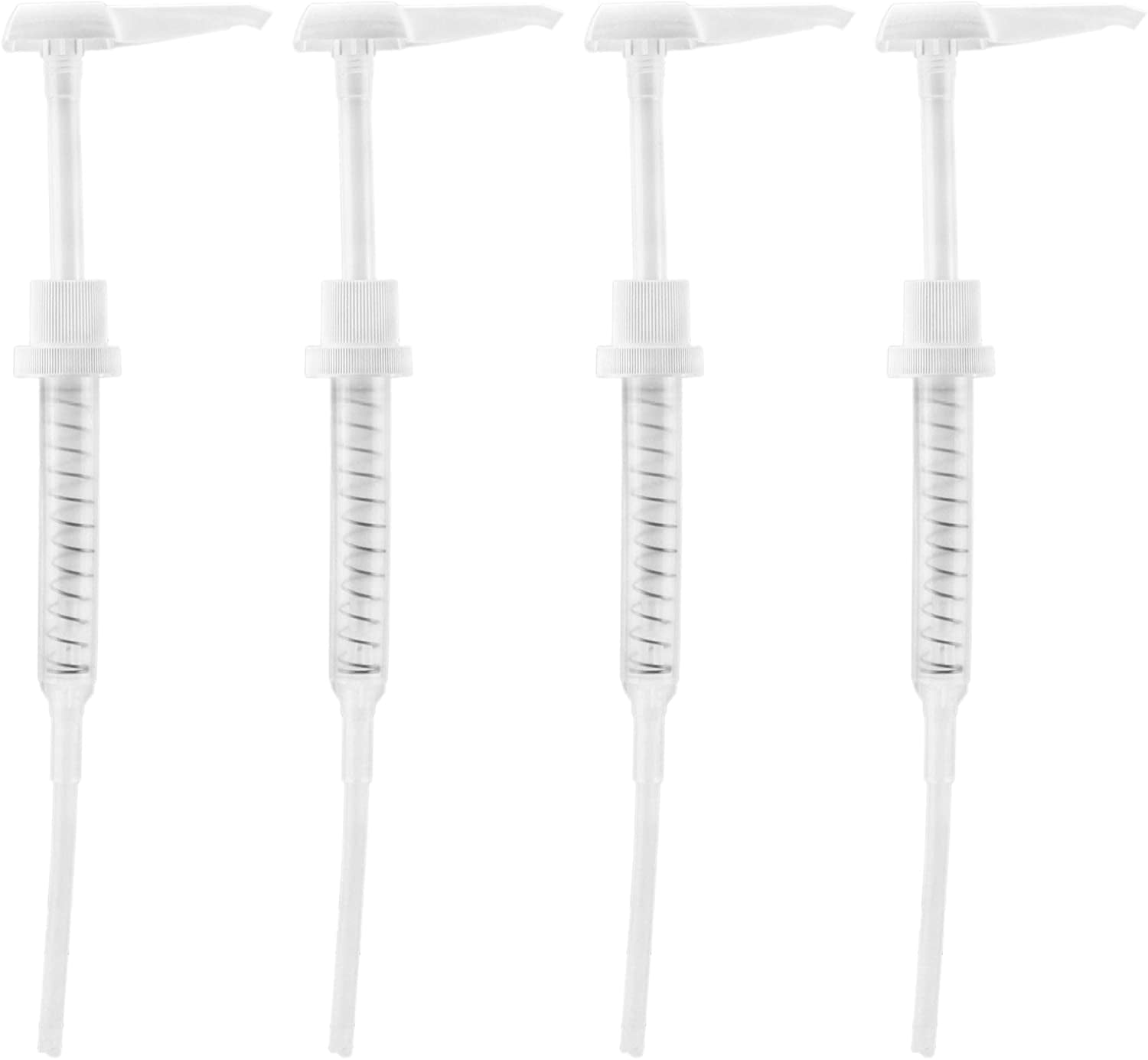 Cornucopia Brands Large Pump Dispenser 38mm Replacement Pumps for Gallon and Half Gallon Bottles (4-Pack); 38-400 Size Heavy Duty Gallon Pump Tops, BPA-Free